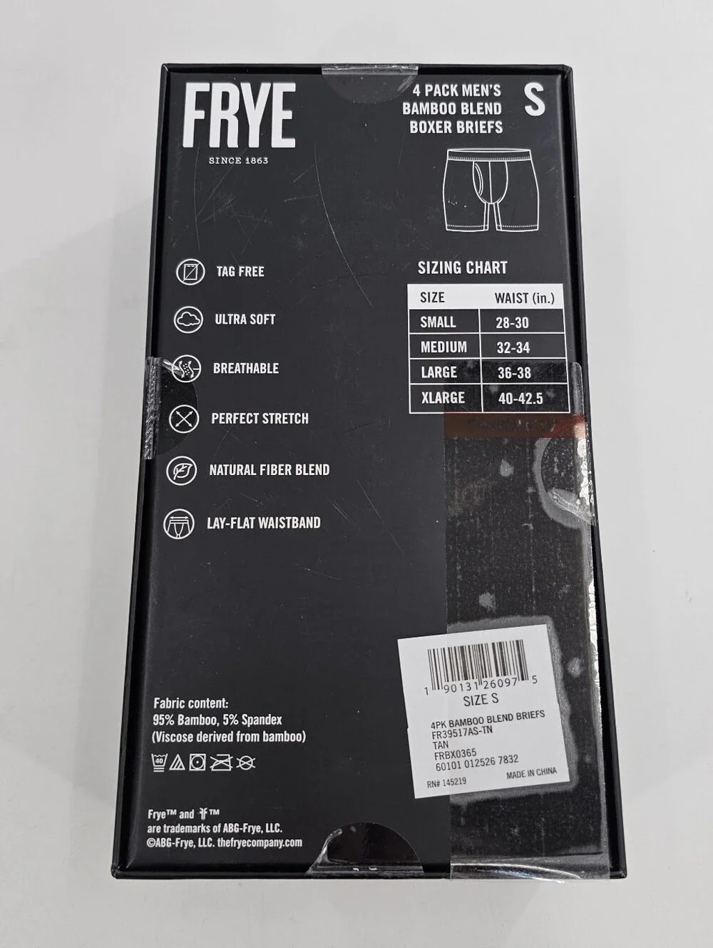 Frye Bamboo Blend Boxer Briefs 4 pack Men's Underwear